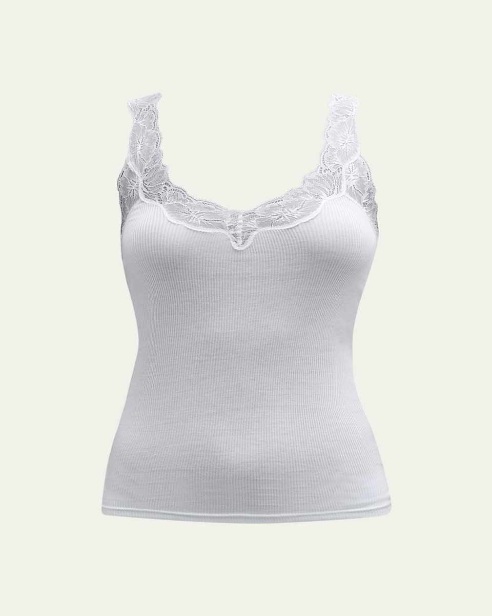 Delight Lace-Trim Tank Top